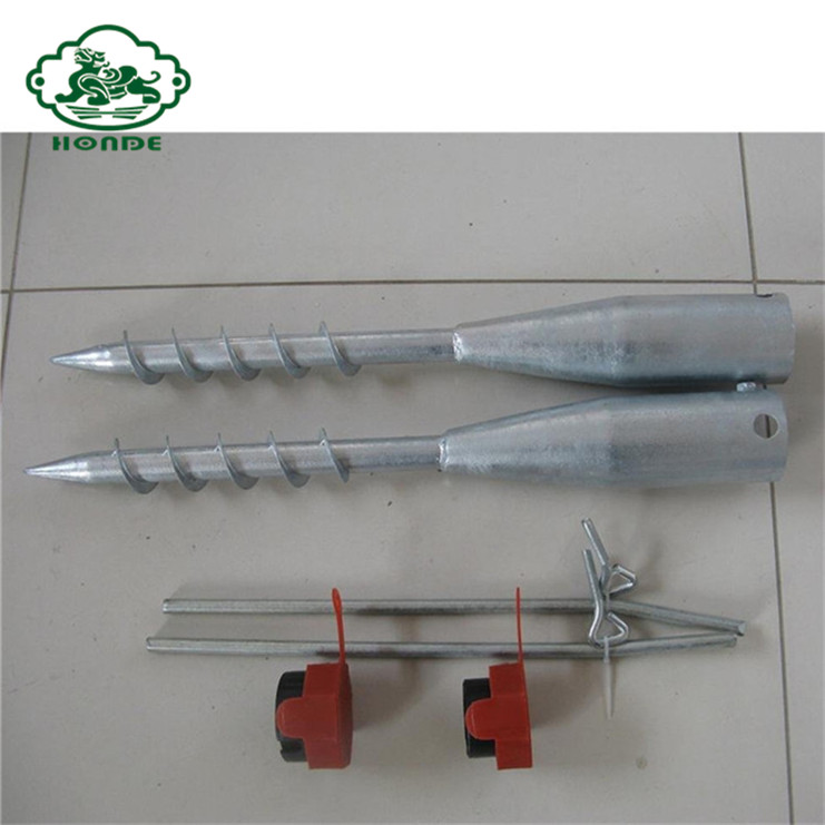 Ground Screw Pile Anchor For Pole