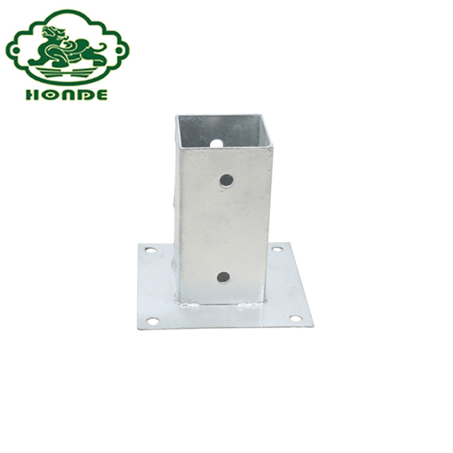 Hot-Dip Galvanised Screw-On Sleeve for Square Wooden Posts