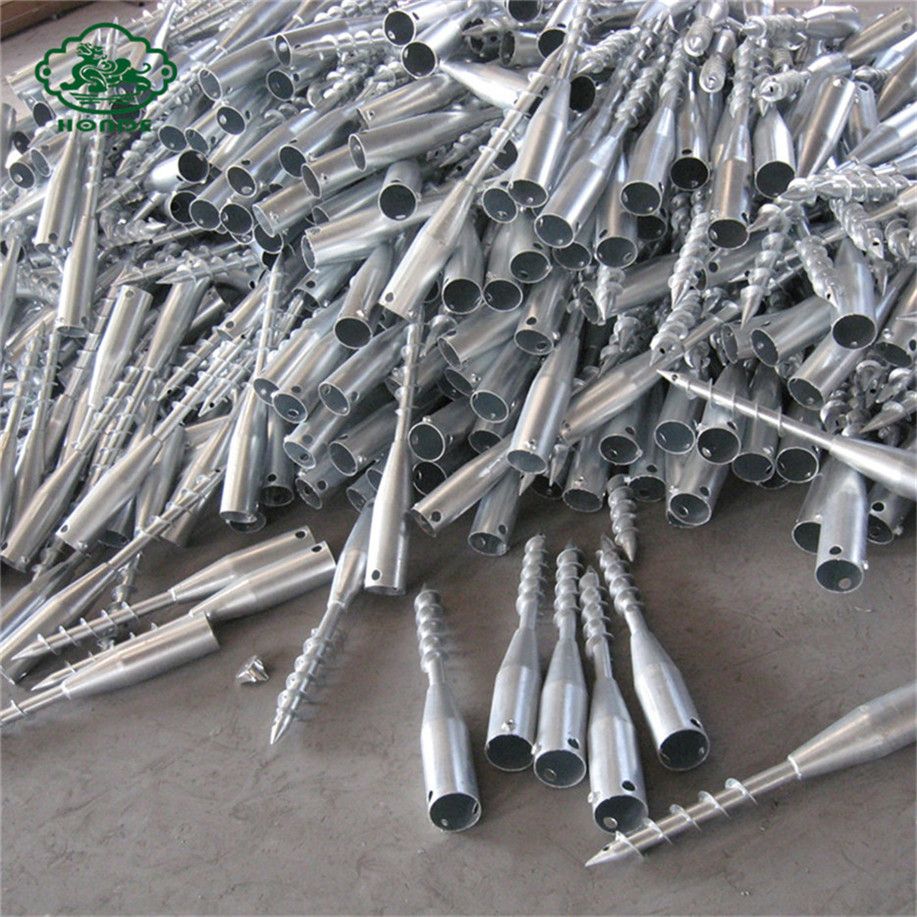 Galvanized Ground Screw Piles Post Anchor