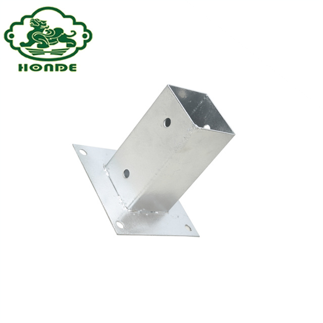 Hot-Dip Galvanised Screw-On Sleeve for Square Wooden Posts