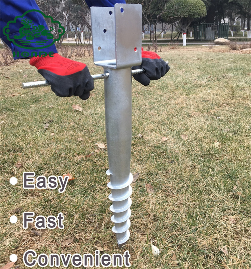 Q235 Steel Galvanized Ground Screw Piles