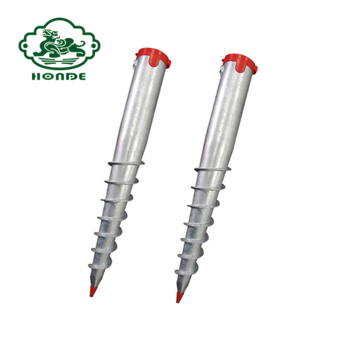 Low Cost Ground Screw With Metal Bar