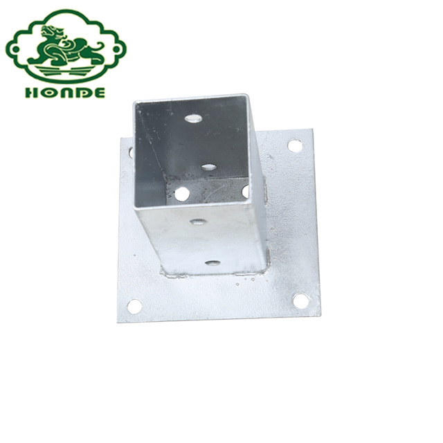 Hot-Dip Galvanised Screw-On Sleeve for Square Wooden Posts