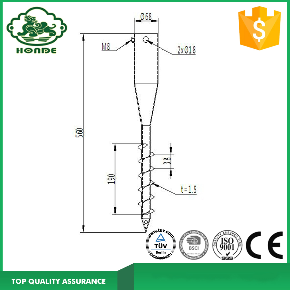 Ground Screw Anchor N68*560mm