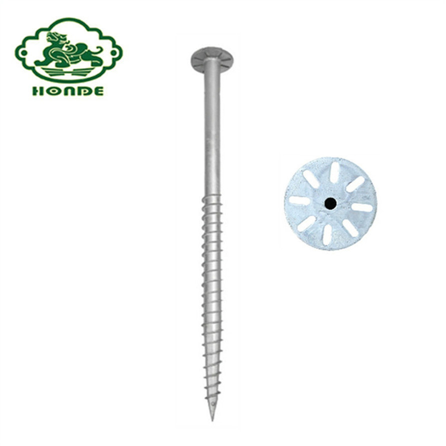 Solar Ground Screw Piles For Foundation System