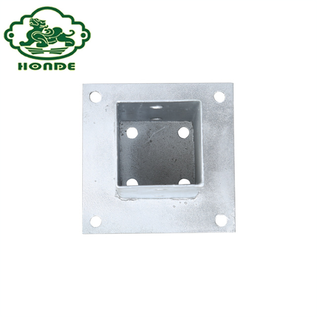 Hot-Dip Galvanised Screw-On Sleeve for Square Wooden Posts