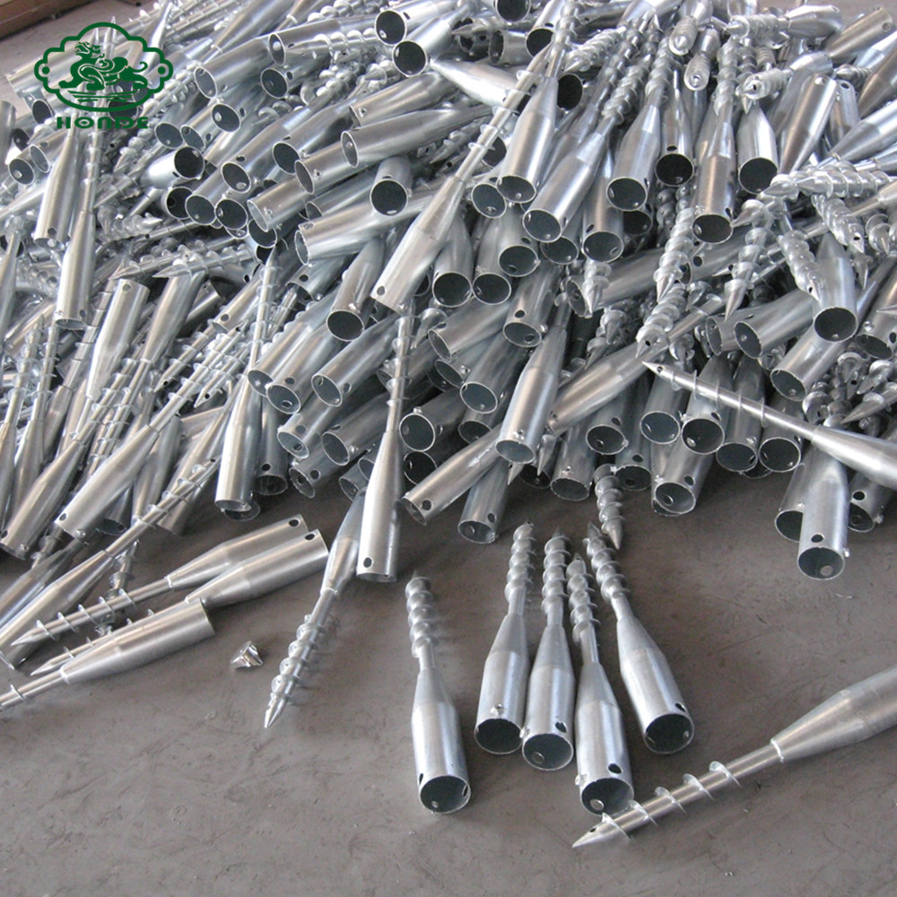 Q235 Steel Ground Screw Anchors For Decks