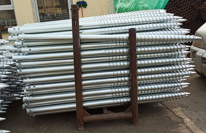 galvanized piles