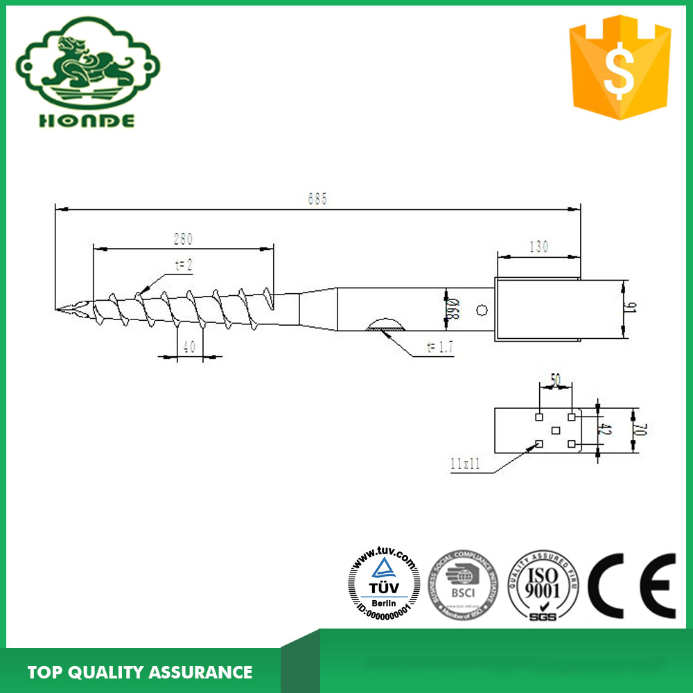 U Type Flange Ground anchors