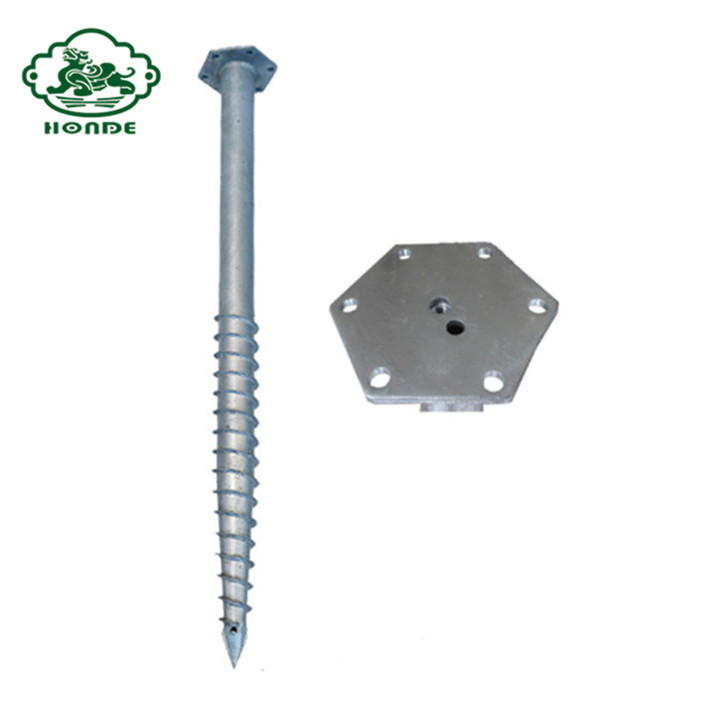 Solar Galvanized Helical Ground Anchor