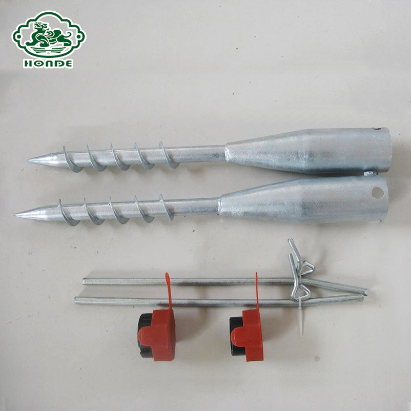 Galvanized Small Ground Anchors Screw Fence Post